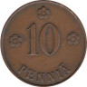  Финляндия. 10 пенни 1924 год. 