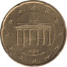 Германия. 20 евроцентов 2002 год. Бранденбургские ворота. (G) 