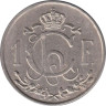  Люксембург. 1 франк 1955 год. Рабочий-пудлинговщик. 