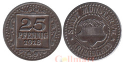 Германия. Мюнстер. 25 пфеннигов 1918 год. Нотгельд.