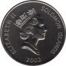  Соломоновы острова. 1 доллар 2002 год. Держава. 