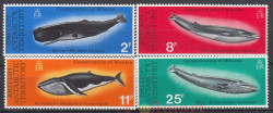 Набор марок. Британская антарктическая территория. Сохранение китов. 4 марки.