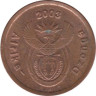  ЮАР. 5 центов 2003 год. Африканская красавка. 