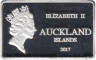  Оклендские острова. 10 долларов 2017 год. Новозеландский морской лев. 