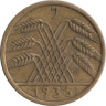 Веймарская республика. 5 рейхспфеннигов 1935 год. (J) 