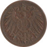  Германская империя. 1 пфенниг 1911 год. (A) 