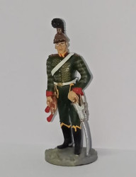 Оловянный солдатик. Трубач Шевалежерского полка в парадной форме, 1813-1814 год.