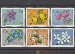 Набор марок. Польша 1984 год. Цветы. (6 марок)