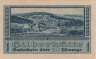  Бона. Германия. Харцгероде 50 пфеннигов 1921 год. Панорама города. Нотгельд синий. (XF) 