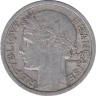  Франция. 1 франк 1947 год. Тип Морлон. Марианна. (без отметки монетного двора) 