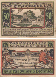 Бона. Германия. Бад-Энхаузен 50 пфеннигов 1920 год. Нотгельд. (XF-VF)