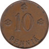  Финляндия. 10 пенни 1926 год. 