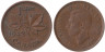  Канада. 1 цент 1942 год. Кленовый лист. 