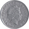 Восточные Карибы. 1 цент 2008 год. Королева Елизавета II. 