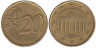  Германия. 20 евроцентов 2002 год. Бранденбургские ворота. (A) 