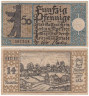  Бона. Германия. Берлин 50 пфеннигов 1921 год. 14 район - Нойкельн. Нотгельд. (VF) 