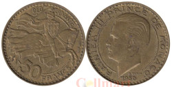 Монако. 50 франков 1950 год. Всадник.