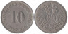  Германская империя. 10 пфеннигов 1904 год. (J) 