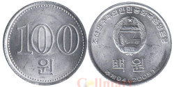 Северная Корея. 100 вон 2005 год. Герб.