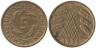  Веймарская республика. 5 рейхспфеннигов 1935 год. (D) 