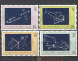 Набор марок. Острова Питкэрн 1984 год. Ночное небо - Созвездия Южного полушария. (4 марки)