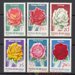 Набор марок. Румыния 1970 год. Розы. (6 марок)