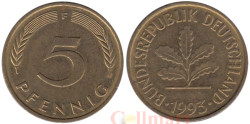 ФРГ. 5 пфеннигов 1993 год. (F)