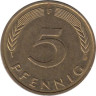  ФРГ. 5 пфеннигов 1993 год. (F) 