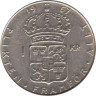  Швеция. 1 крона 1967 год. Король Густав VI Адольф. 