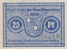  Бона. Германия. Эффельдер-Рауэнштайн 25 пфеннигов 1920 год. Нотгельд. (XF) 