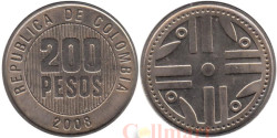 Колумбия. 200 песо 2008 год.