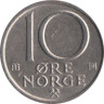  Норвегия. 10 эре 1976 год. 