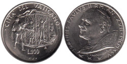 Ватикан. 100 лир 1995 год. Страж и заключённые.