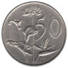  ЮАР. 50 центов 1970 год. Цветы. 
