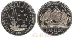 Нидерланды. 5 пробных евро 1997 год. Парусник (Кельн).