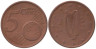  Ирландия. 5 евроцентов 2005 год. Арфа. 