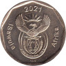  ЮАР. 20 центов 2021 год. 