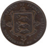 Джерси. 1/13 шиллинга 1870 год. Королева Виктория. 