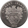  Кирибати. Острова Гилберта. 1 доллар 2016 год. Парусник Пинта. 