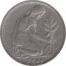  ФРГ. 50 пфеннигов 1966 год. (J) 