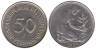 ФРГ. 50 пфеннигов 1991 год. (F) 