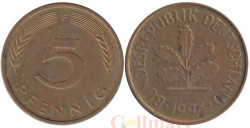 ФРГ. 5 пфеннигов 1994 год. (F)