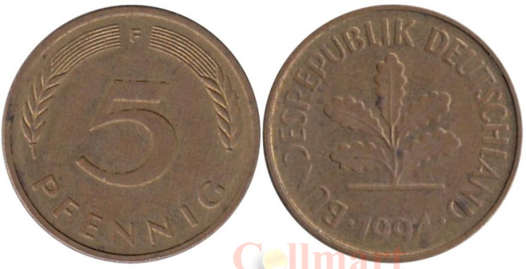  ФРГ. 5 пфеннигов 1994 год. (F) 