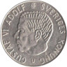  Швеция. 1 крона 1968 год. Король Густав VI Адольф. 