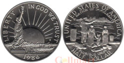 США. 1/2 доллара (50 центов) 1986 год. 100 лет Статуе Свободы. (S)