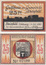  Бона. Германия. Штайнфельд (Шлезвиг) 25 пфеннигов 1920 год (вариант 2). Нотгельд. (XF) 