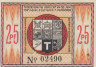  Бона. Германия. Штайнфельд (Шлезвиг) 25 пфеннигов 1920 год (вариант 2). Нотгельд. (XF) 