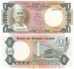 Бона. Сьерра-Леоне 1 леоне 1984 год. Сиака Стивенс. (Пресс)