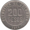  Колумбия. 200 песо 2011 год. 
