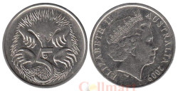 Австралия. 5 центов 2009 год. Австралийская ехидна.